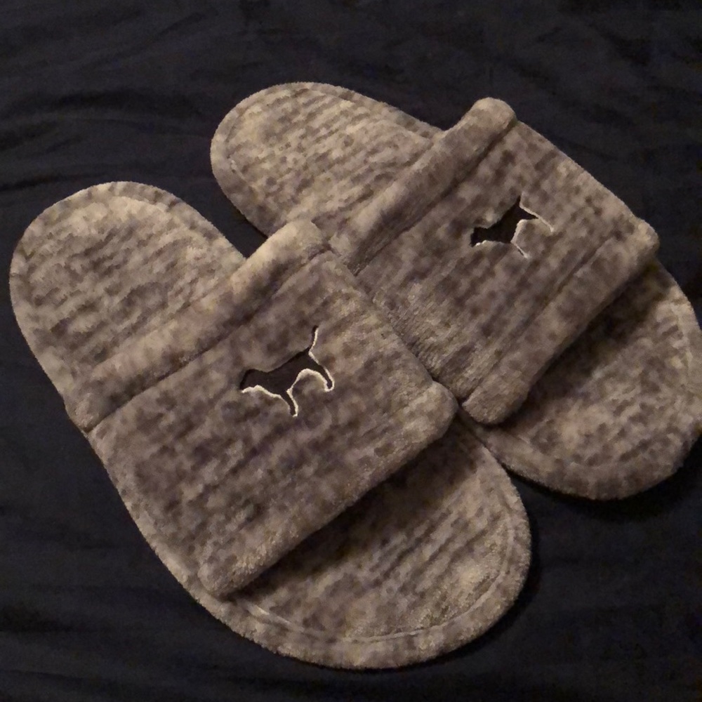 Pink brand slippers